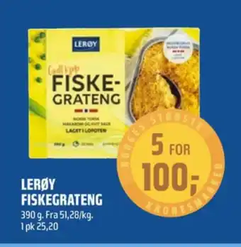 Coop Obs Lerøy fiskegratin tilbud
