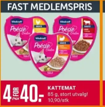 Europris Vitakraft kattemat tilbud