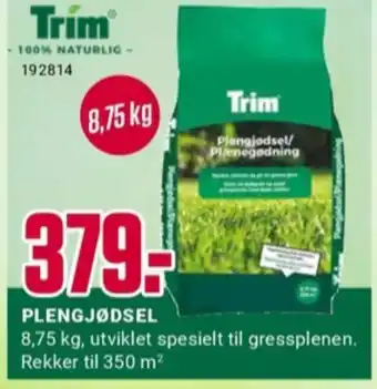 Europris Trim plengjødsel tilbud