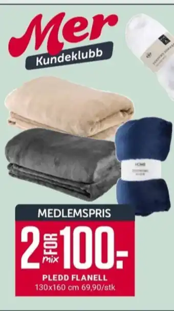 Europris Home pledd tilbud