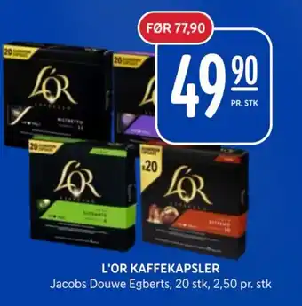 Rema 1000 L'OR KAFFEKAPSLER tilbud