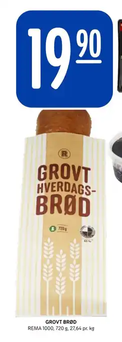 Rema 1000 GROVT BRØD tilbud