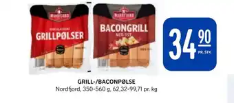 Rema 1000 GRILL-/BACONPØLSE tilbud