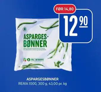 Rema 1000 ASPARGESBØNNER tilbud