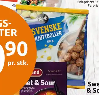 Joker Svenske kjøttboller tilbud