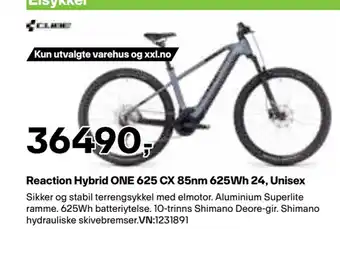 XXL Sport Reaction Hybrid ONE 625 CX 85nm 625Wh 24, Unisex tilbud