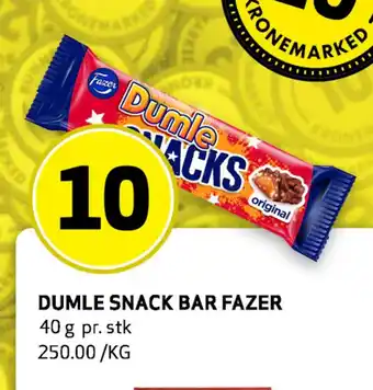 Bunnpris DUMLE SNACK BAR FAZER tilbud