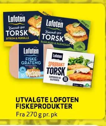 Bunnpris UTVALGTE LOFOTEN FISKEPRODUKTER tilbud