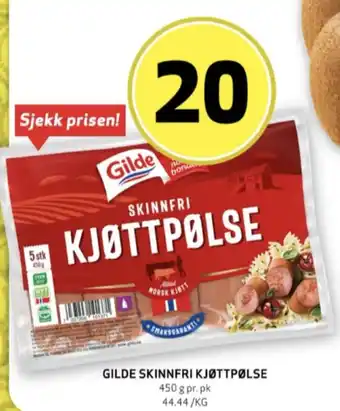 Bunnpris Gilde kjøttpølser tilbud