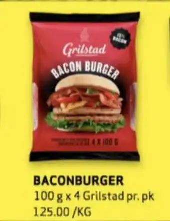 Bunnpris Grilstad hamburger tilbud