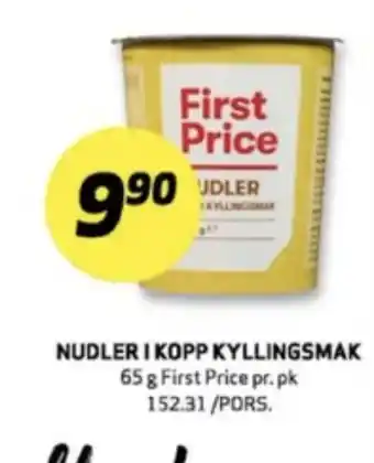 Bunnpris First price kyllingsmak nudler tilbud