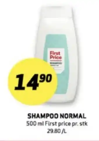 Bunnpris First price shampoo tilbud