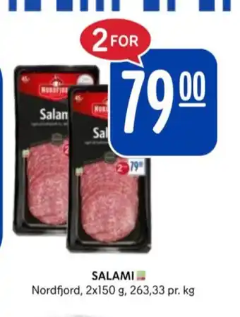 Rema 1000 Nordfjord salami tilbud