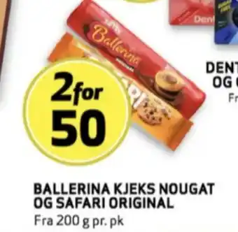 Bunnpris Ballerina kjeks tilbud