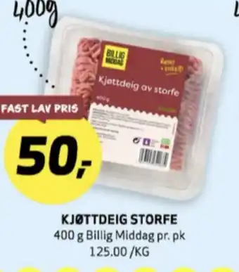 Bunnpris Kløver kjøttdeig tilbud