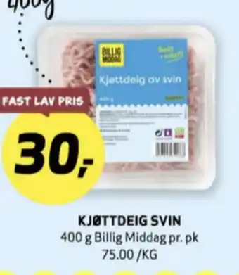 Bunnpris Billig middag kjøttdeig tilbud