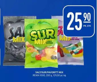 Rema 1000 Salt mix godterier tilbud