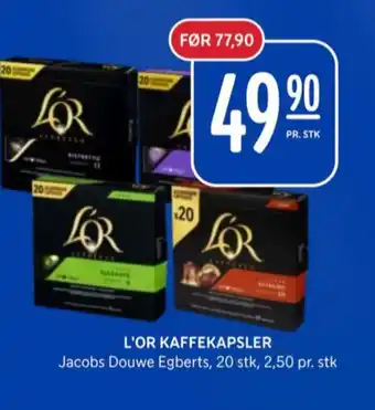 Rema 1000 Lor kaffekapsler tilbud