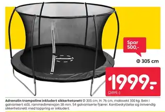 Rusta Adrenalin advanced trampoline tilbud