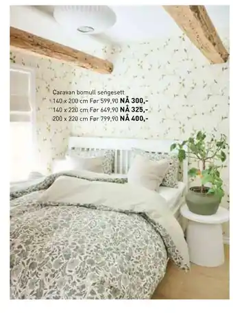 Kid Interiør Caravan bomull sengesett tilbud
