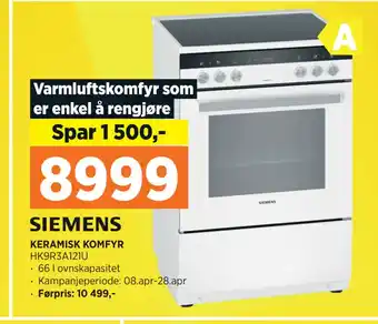 POWER KERAMISK KOMFYR tilbud