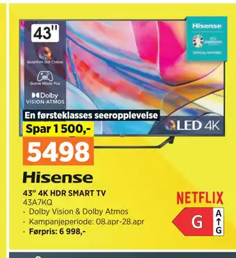 POWER 43 4K HDR SMART TV tilbud