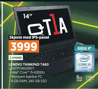 POWER LENOVO THINKPAD T460 tilbud