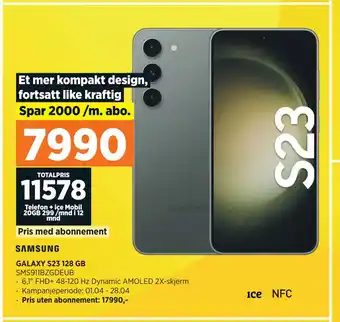 POWER GALAXY S23 128 GB tilbud