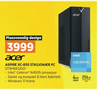 POWER ASPIRE XC-830 STASJONÆR PC tilbud