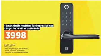 POWER SMART DØRLÅS HTSLFZ3B1 tilbud