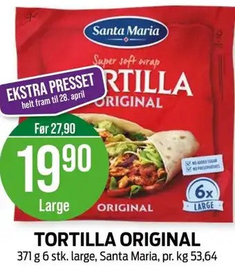 Kiwi TORTILLA ORIGINAL tilbud