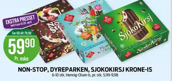 Kiwi NON-STOP, DYREPARKEN, SJOKOKIRSJ KRONE-IS tilbud