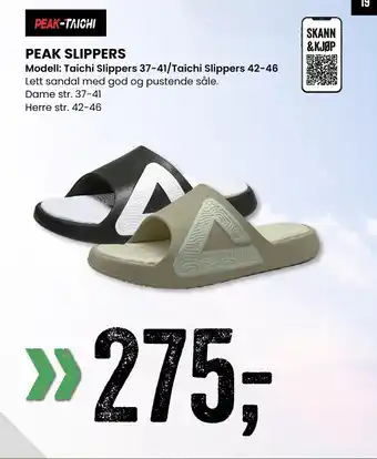 Sport Outlet PEAK SLIPPERS tilbud