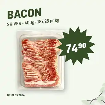 Holdbart BACON tilbud