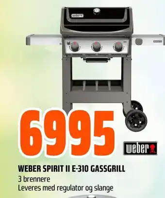 Obs Bygg WEBER SPIRIT II E-310 GASSGRILL tilbud