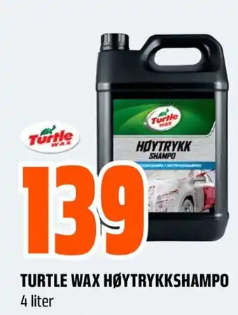 Obs Bygg TURTLE WAX HØYTRYKKSHAMPO tilbud
