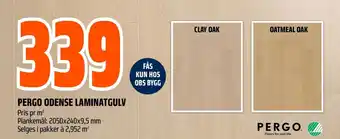Obs Bygg PERGO ODENSE LAMINATGULV tilbud