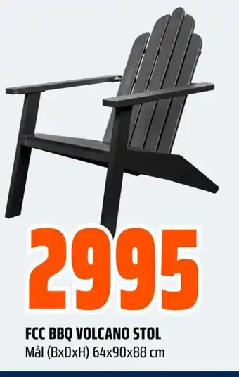 Obs Bygg FCC BBQ VOLCANO STOL tilbud