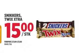 Jacobs SNIKKERS, TWIX XTRA tilbud