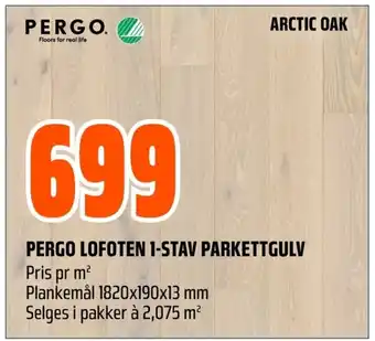 Coop Obs PERGO LOFOTEN 1-STAV PARKETTGULV tilbud