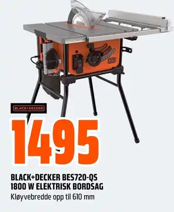 Coop Obs BLACK+DECKER BES720-QS 1800 W ELEKTRISK BORDSAG tilbud