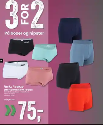 Sport Outlet LMNTS BOXER/SWAY HIPSTER tilbud