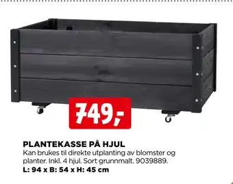 jem & fix PLANTEKASSE PÅ HJUL tilbud