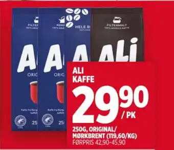Meny ALI KAFFE tilbud
