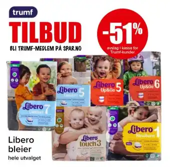Spar Libero bleier tilbud