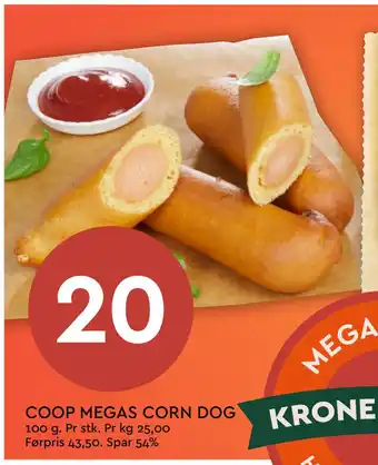 Coop Mega COOP MEGAS CORN DOG tilbud