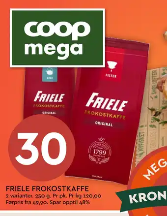 Coop Mega FRIELE FROKOSTKAFFE tilbud