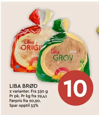 Coop Mega LIBA BRØD tilbud