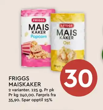 Coop Mega FRIGGS MAISKAKER tilbud