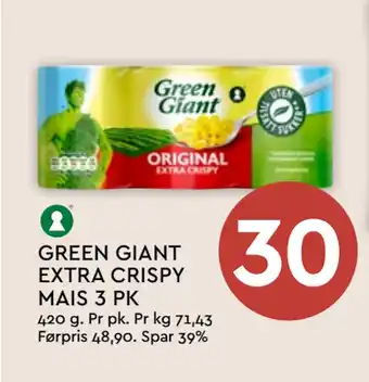 Coop Mega GREEN GIANT EXTRA CRISPY MAIS 3 PK tilbud